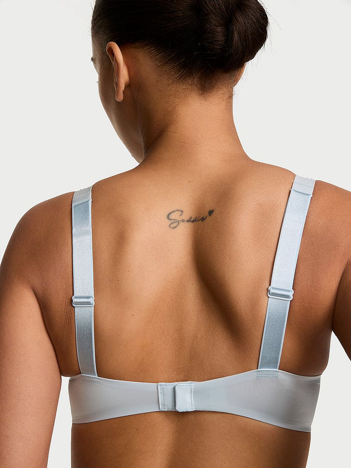 vs Very Sexy Bombshell Add-2-Cups Ombr&eacute; Stripe Shine Strap Push-Up Bra Linen Blue 2 of 4 