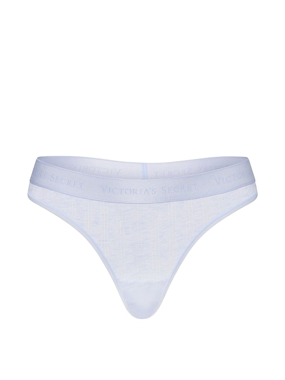vs Cotton Ultra-Fine Modal Logo Thong Panty Heather Air Blue 3 of 3 