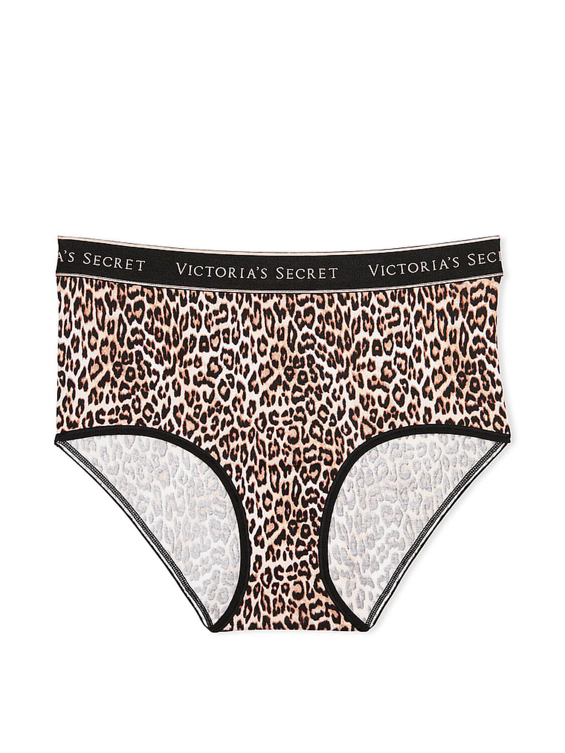 vs Cotton Logo Cotton Modern Brief Panty Natural Cheetah 3 of 3 