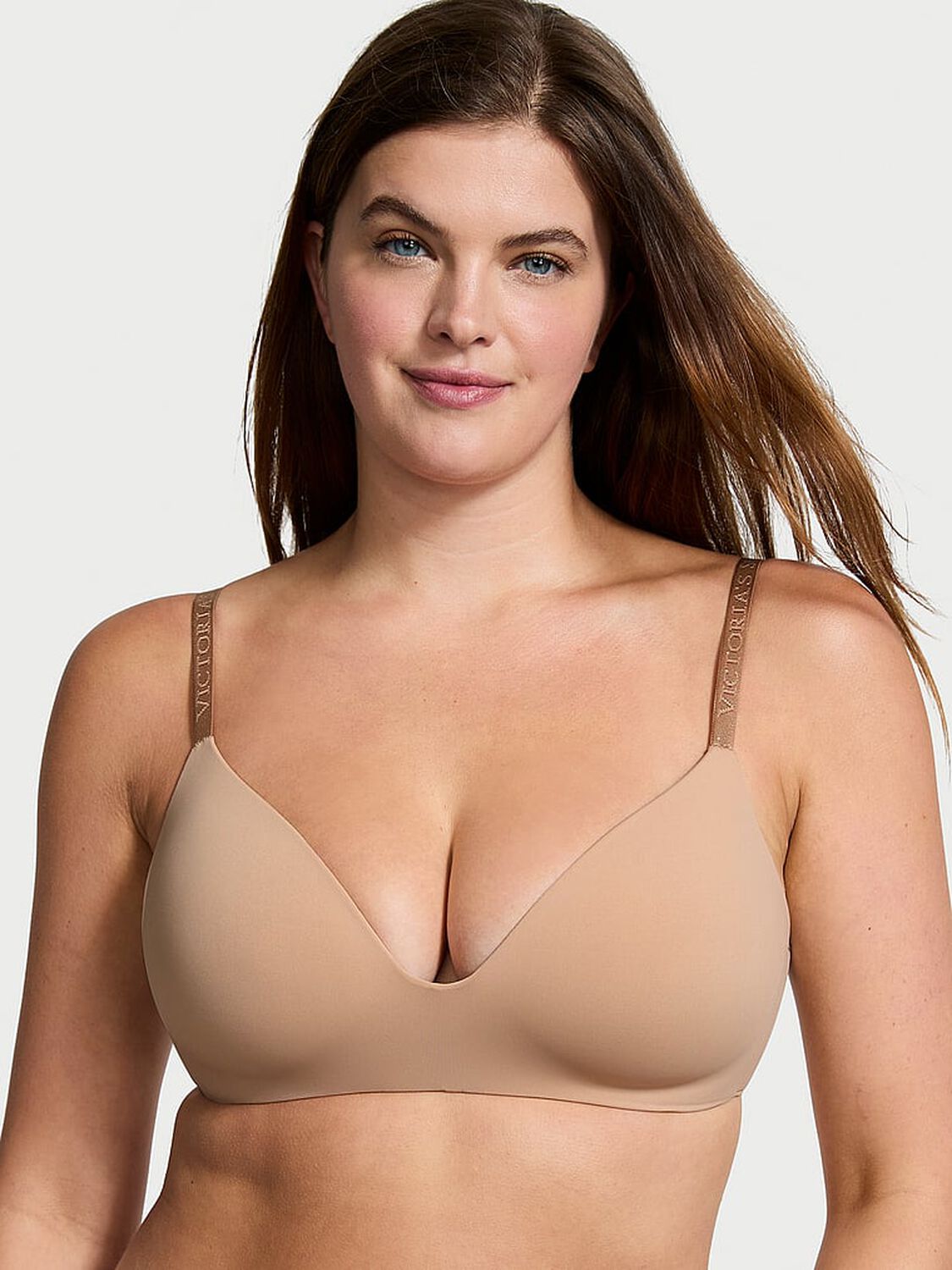 vs The T-Shirt Lightly Lined Wireless Bra Praline 1 of 4 