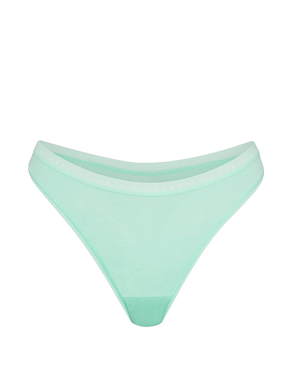 vs Victoria's Secret Stretch Cotton High-Leg Scoop Thong Panty Waterfall 3 of 3 