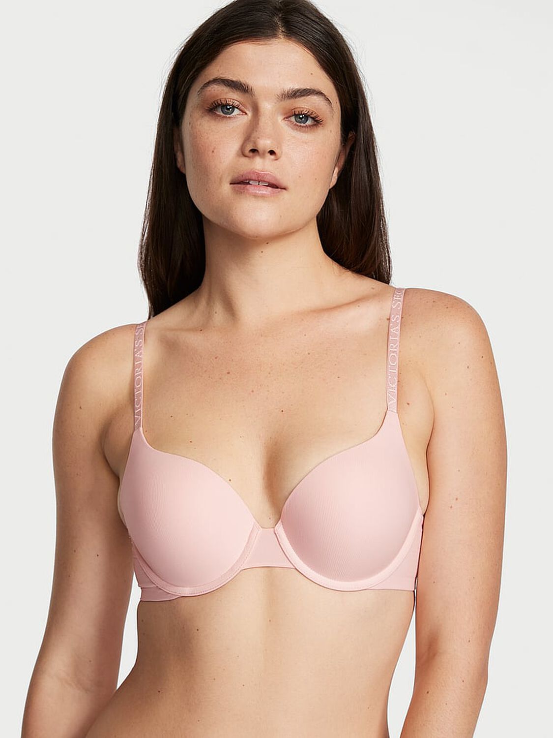 vs The T-Shirt Push-Up Perfect Shape Micro-Rib Bra 1 of 4 