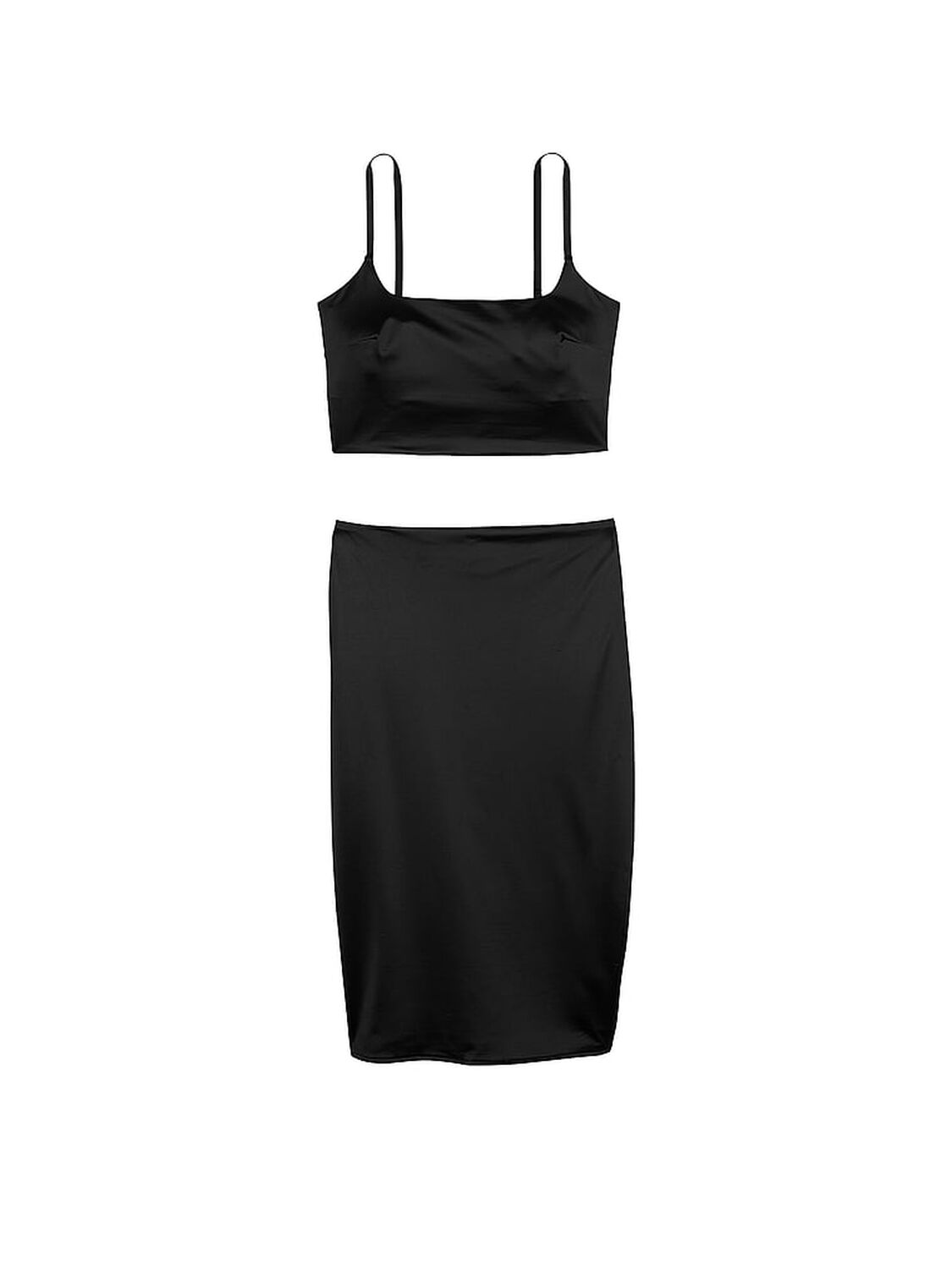 vs Victoria's Secret SoSleek™ Smoothing Bralette & Tube Skirt Set Black 3 of 4 