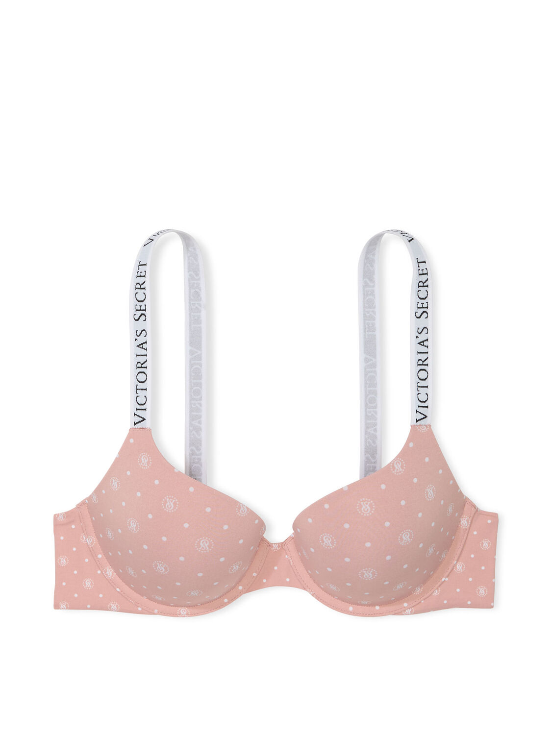 vs The T-Shirt Push-Up Perfect Shape Bra Pink Dot 3 of 3 