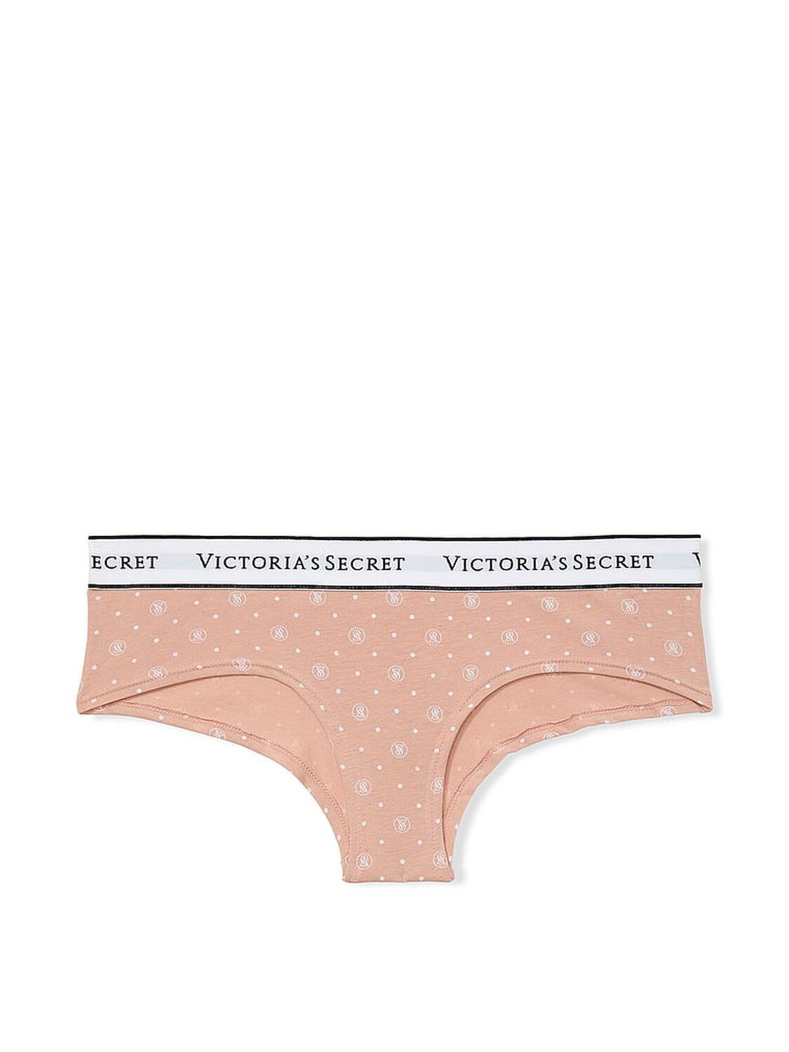 vs Cotton Logo Cotton Cheeky Panty Pink Logo Dots 1 of 4 