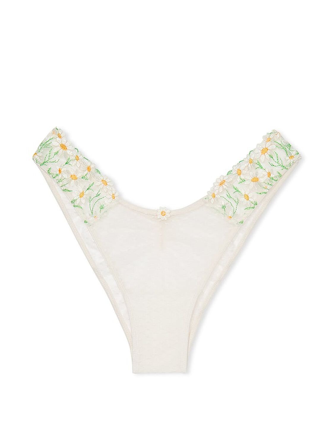 vs Dream Angels Daisy Chain Embroidery Brazilian Panty White Daisies 3 of 4 