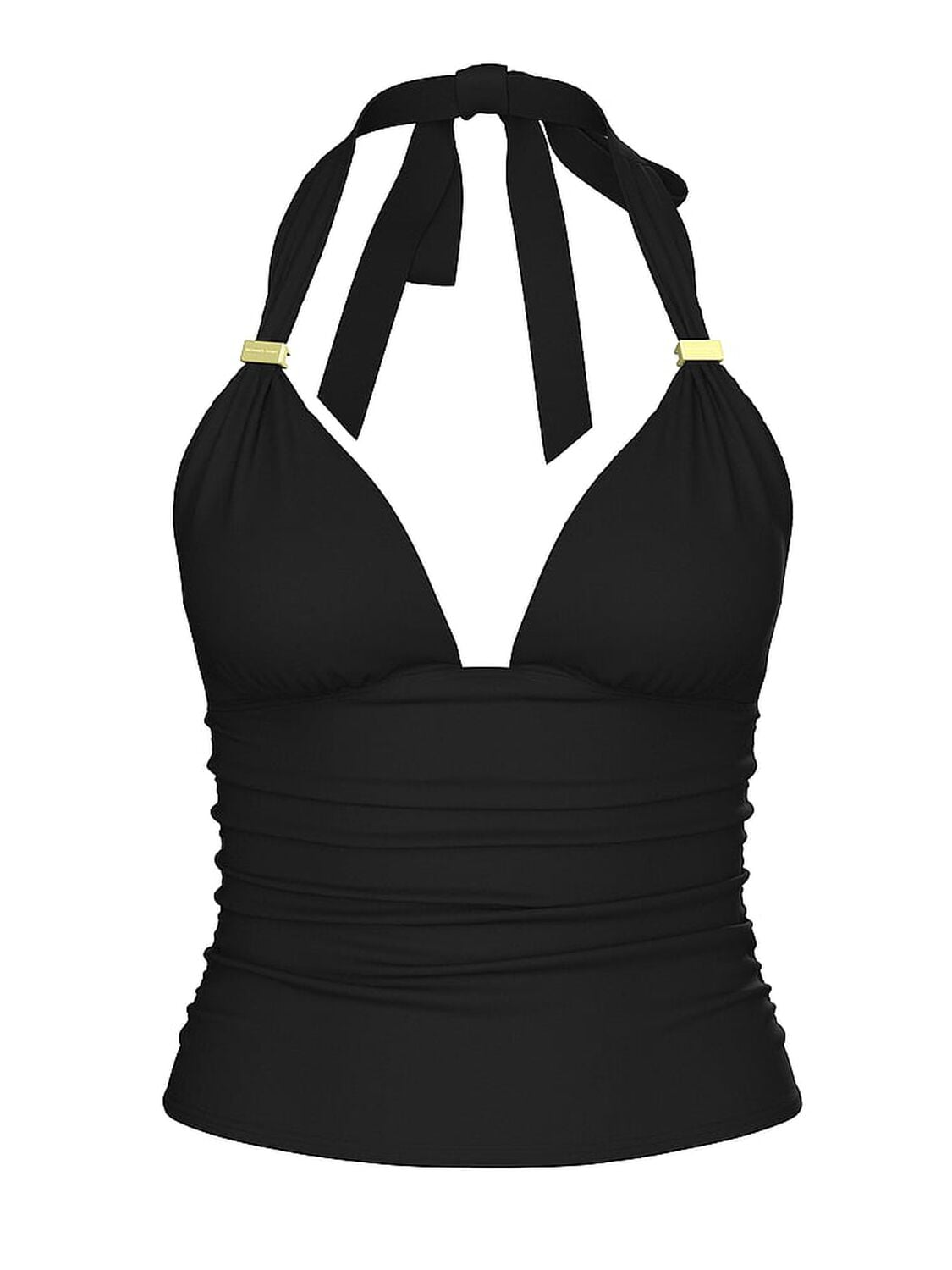 vs Victoria's Secret Swim Ultimate Smoothing Harlow Push-Up Tankini Top Pure Black 3 of 3 