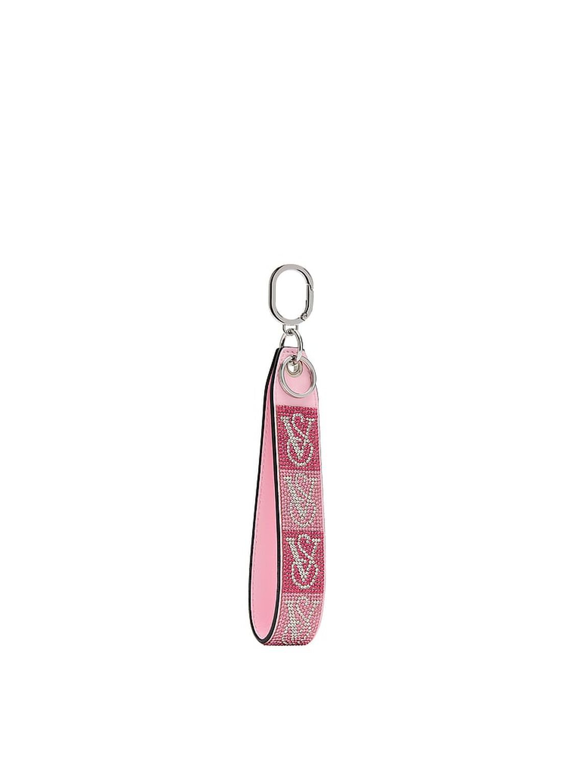 vs Victoria's Secret Wristlet Strap Keychain Blush Monogram 3 of 3 