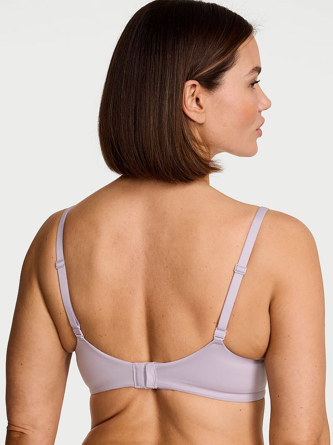 vs Body By Victoria Invisible Lift Unlined Smooth Demi Bra Crystal Lilac 2 of 3 