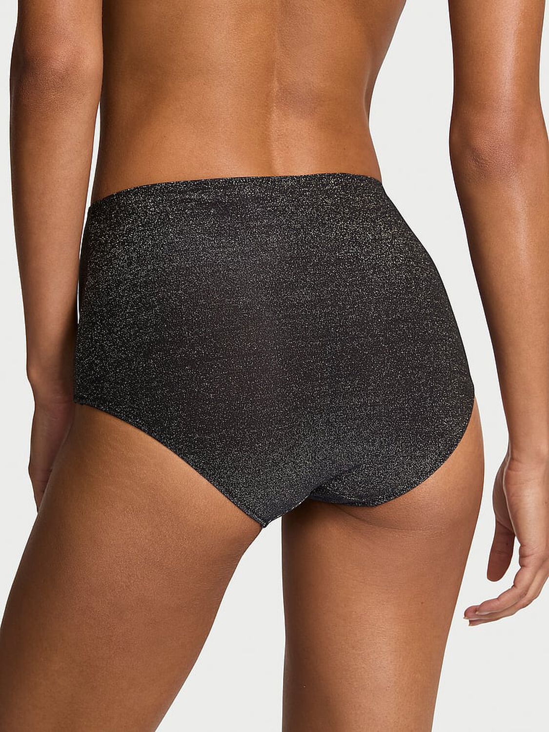 vs Body By Victoria Body by Victoria Flex Shimmer Modern Brief Panty Black Shimmer 2 of 3 