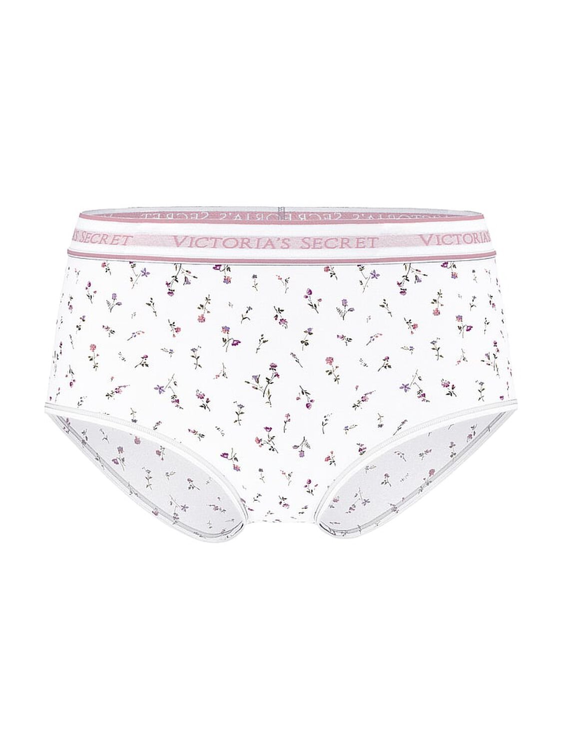 vs Cotton Logo Cotton Modern Brief Panty White Ditsy Floral 3 of 3 