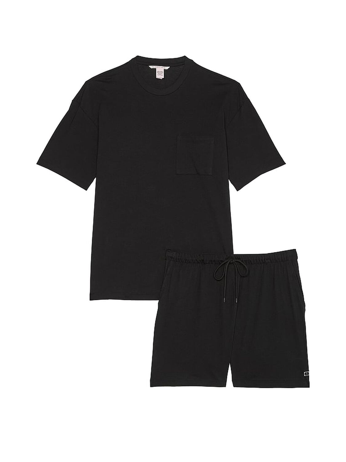 vs Victoria's Secret 100% Cotton Short Pajama Set Black 3 of 3 