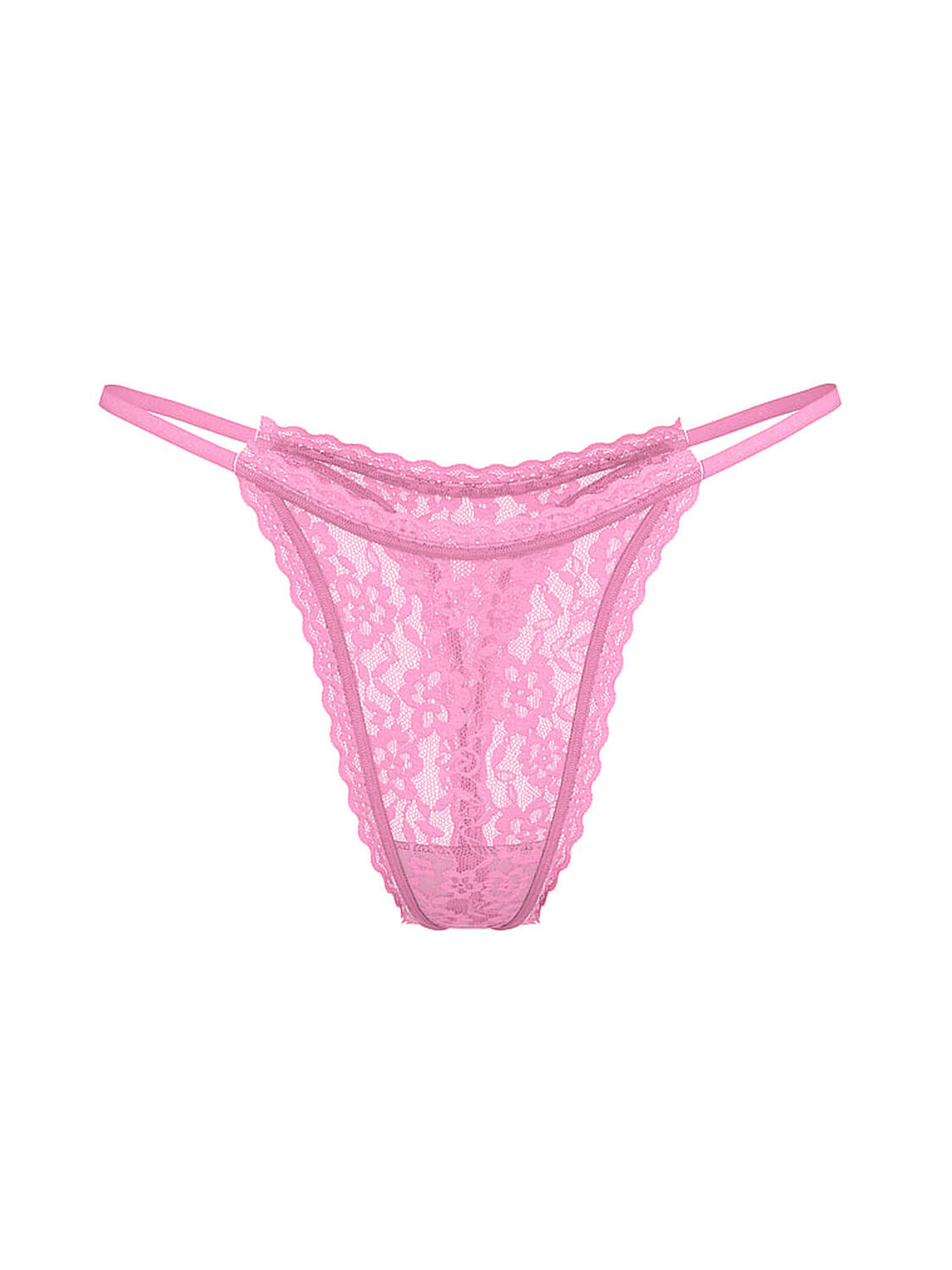 vs The Lacie Lace String Thong Panty Neon Bubble Pink 3 of 3 