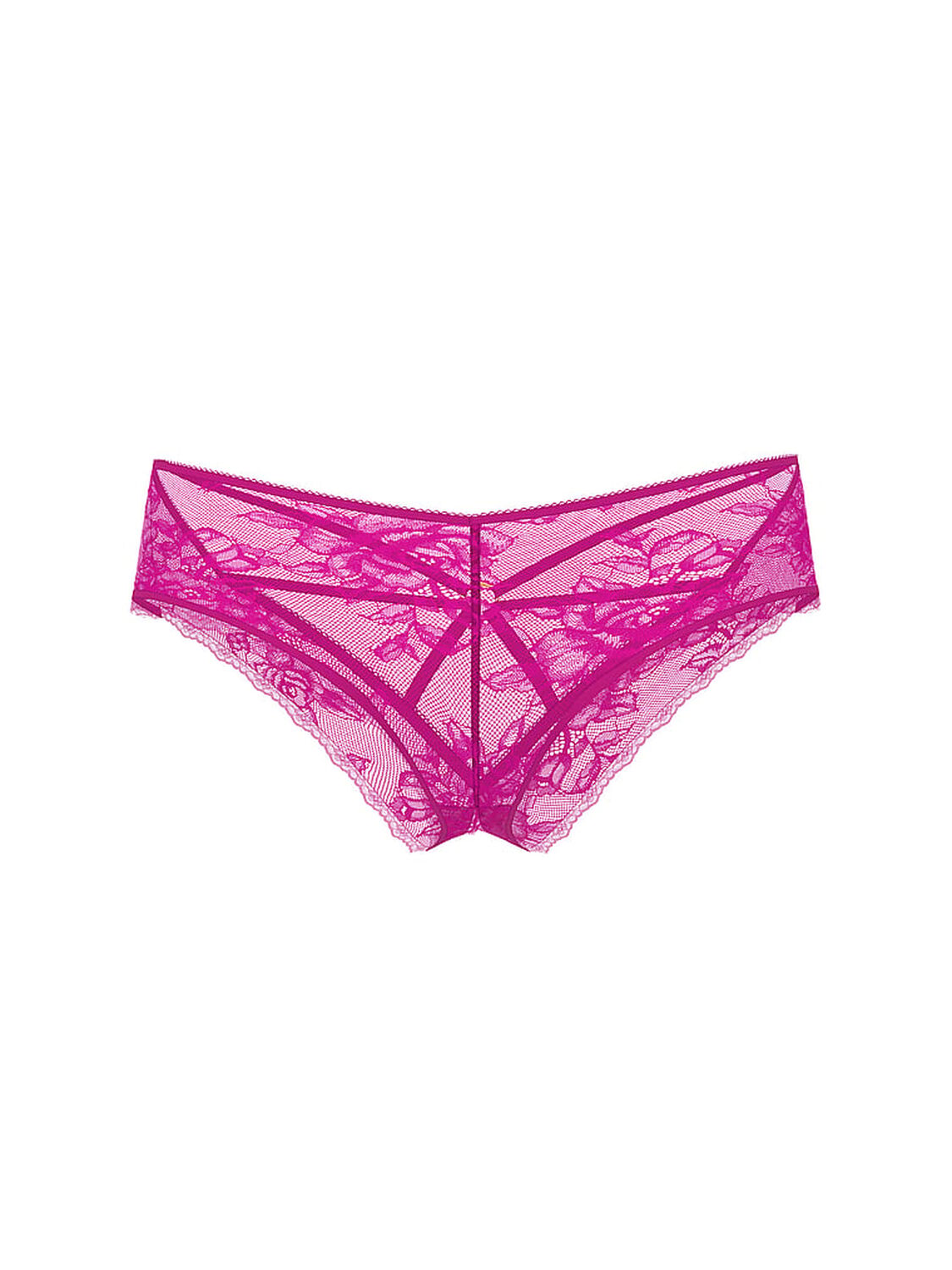 vs Very Sexy Lace Strappy Hardware Open-Gusset Cheeky Panty Berrylicious 3 of 3 