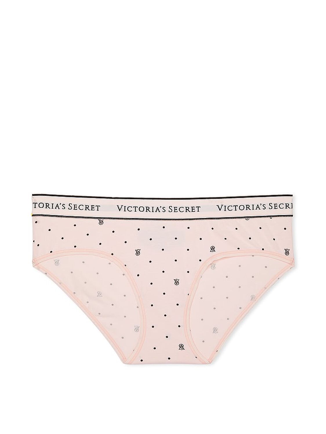 vs Cotton Logo Cotton Hiphugger Panty Purest Pink Logo Dots 3 of 3 