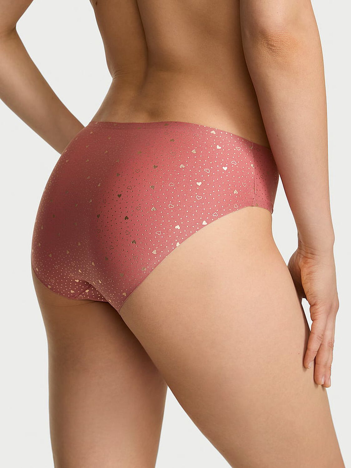 vs Body By Victoria Body by Victoria Flex Mid-Rise Bikini Panty Seductive Rose Hearts 2 of 3 