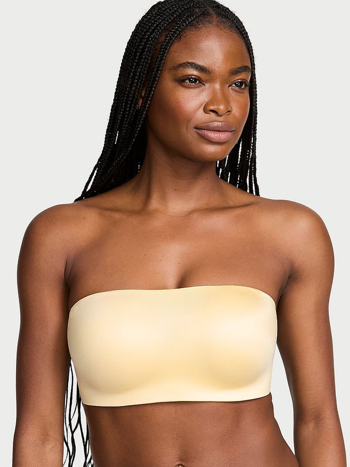 vs Invisible By Victoria&rsquo;s Secret Push-Up Wireless Bandeau Strapless Bra Sunny Honey 1 of 4 