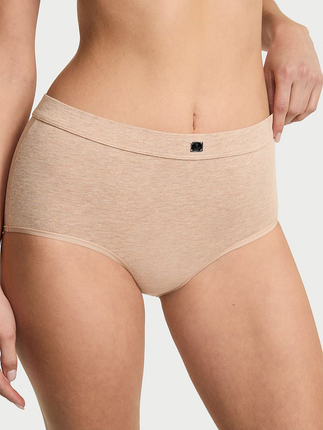 vs Cotton Logo Cotton Modern Brief Panty Heather Nude 3 of 3 
