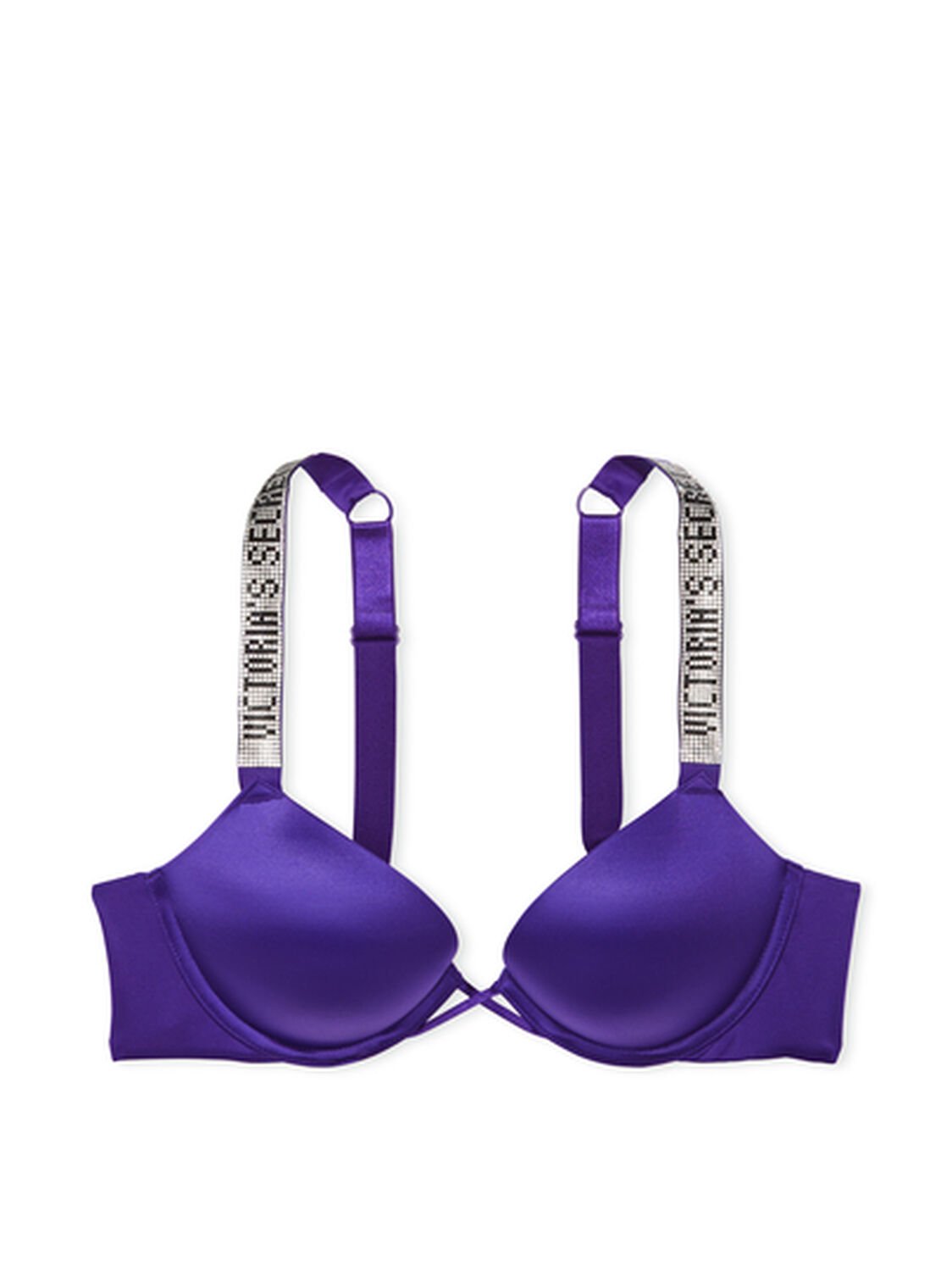 vs Very Sexy Bombshell Add-2-cups Shine Strap Push-Up Bra Brilliant Purple 3 of 3 