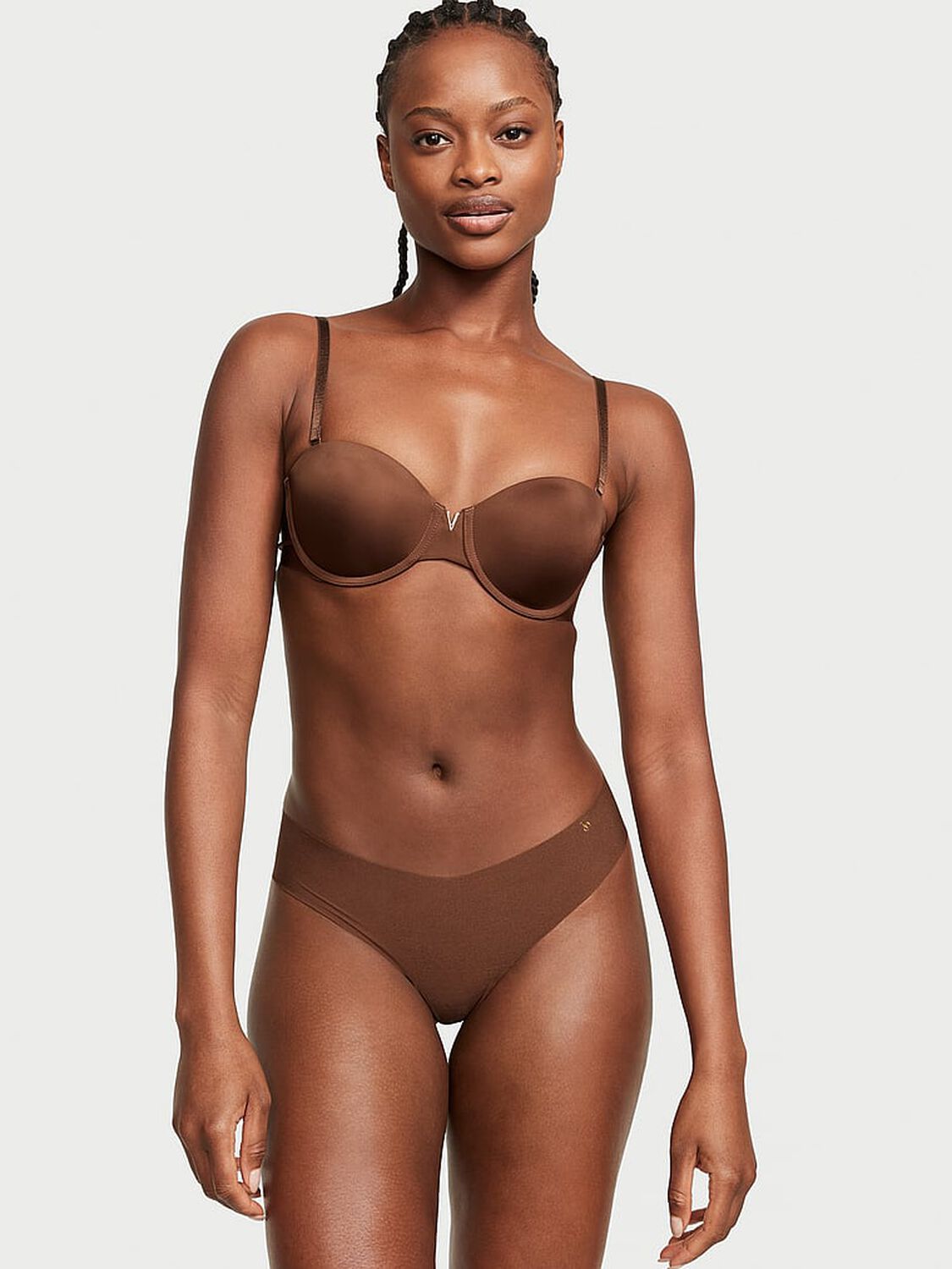vs No-Show No-Show Thong Panty Brown Sugar 1 of 3 