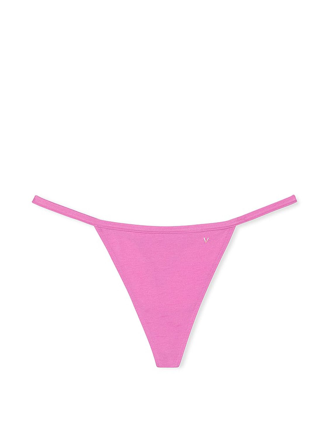 vs Victoria's Secret Stretch Cotton V-String Panty New Peony 1 of 3 