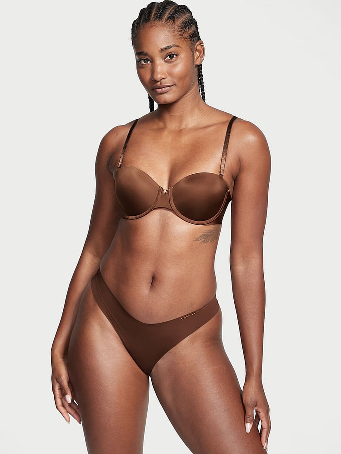 vs Victoria's Secret Bare Illusions Smooth Uplift Strapless Bra Mousse 4 of 4 