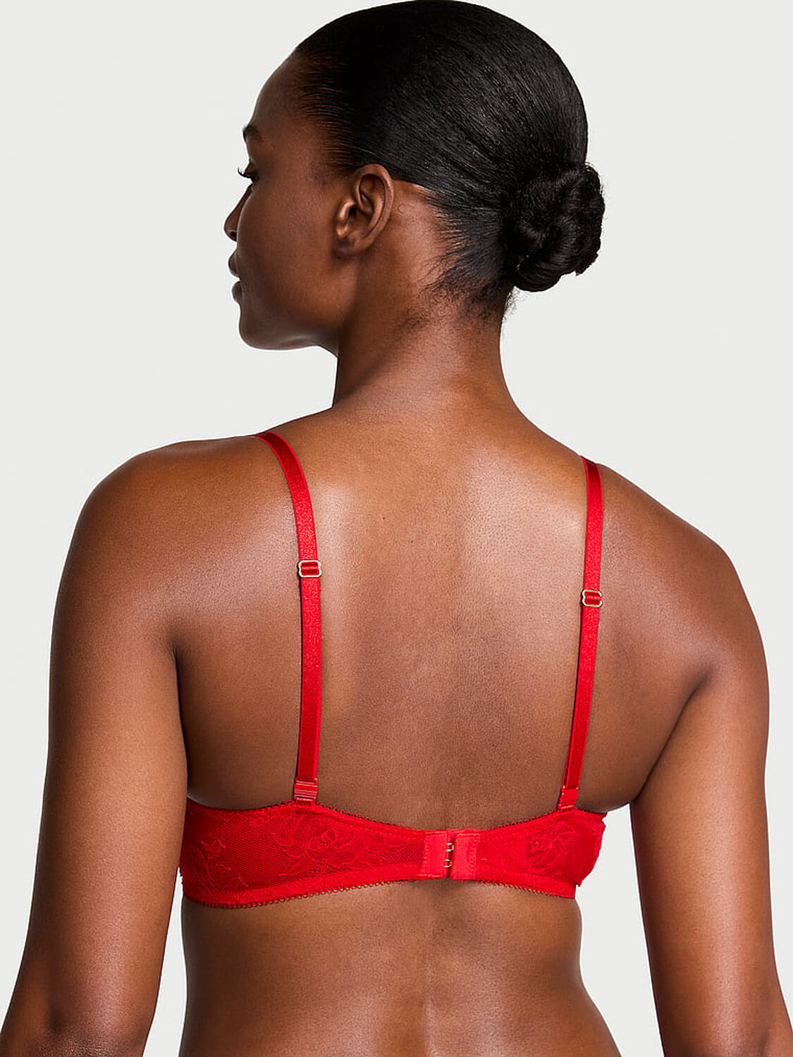 vs Very Sexy Rose Lace Push-Up Bra Lipstick 2 of 4 