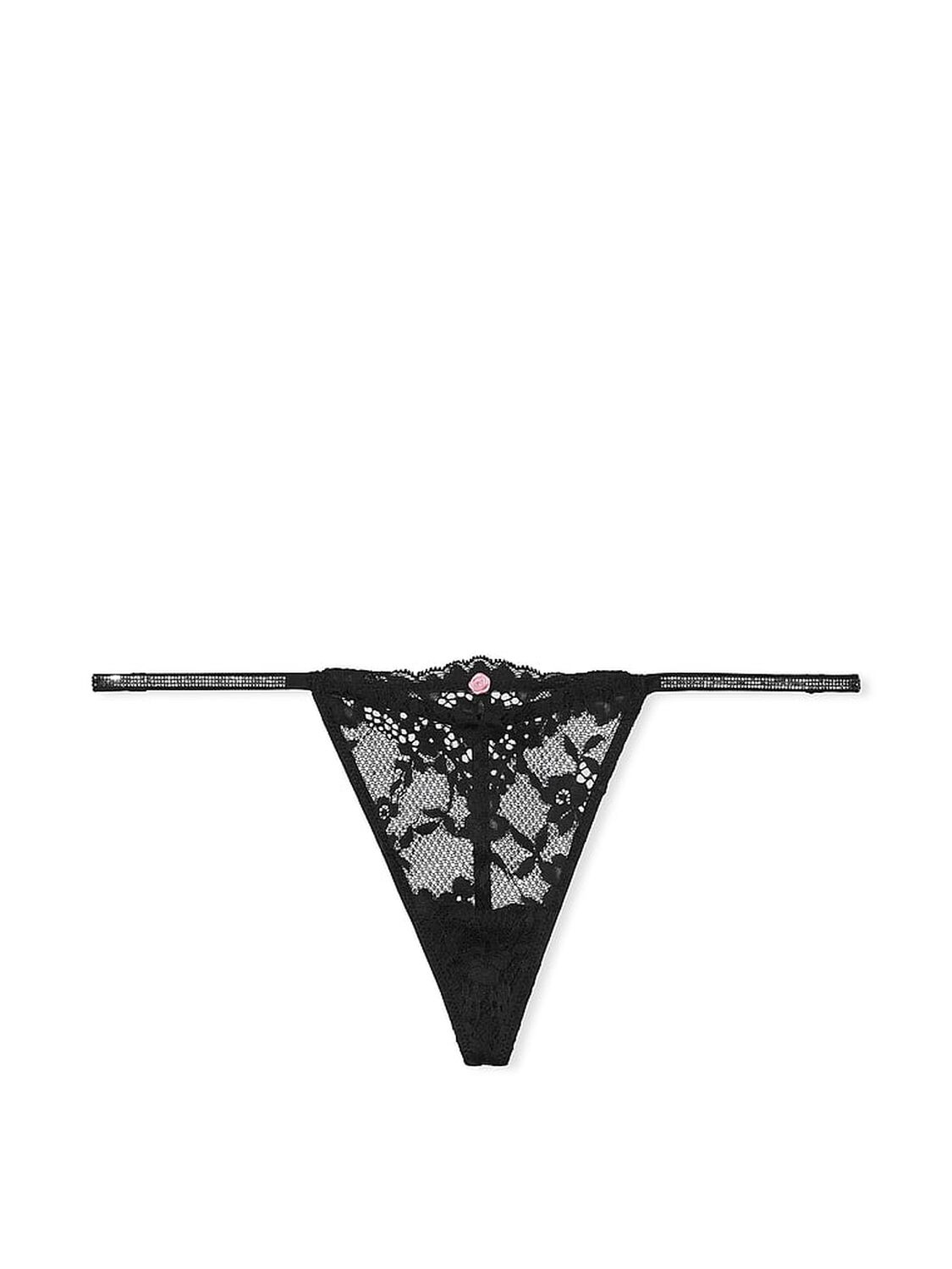 vs Dream Angels Twinkle Strap Lace V-String Panty 3 of 4 