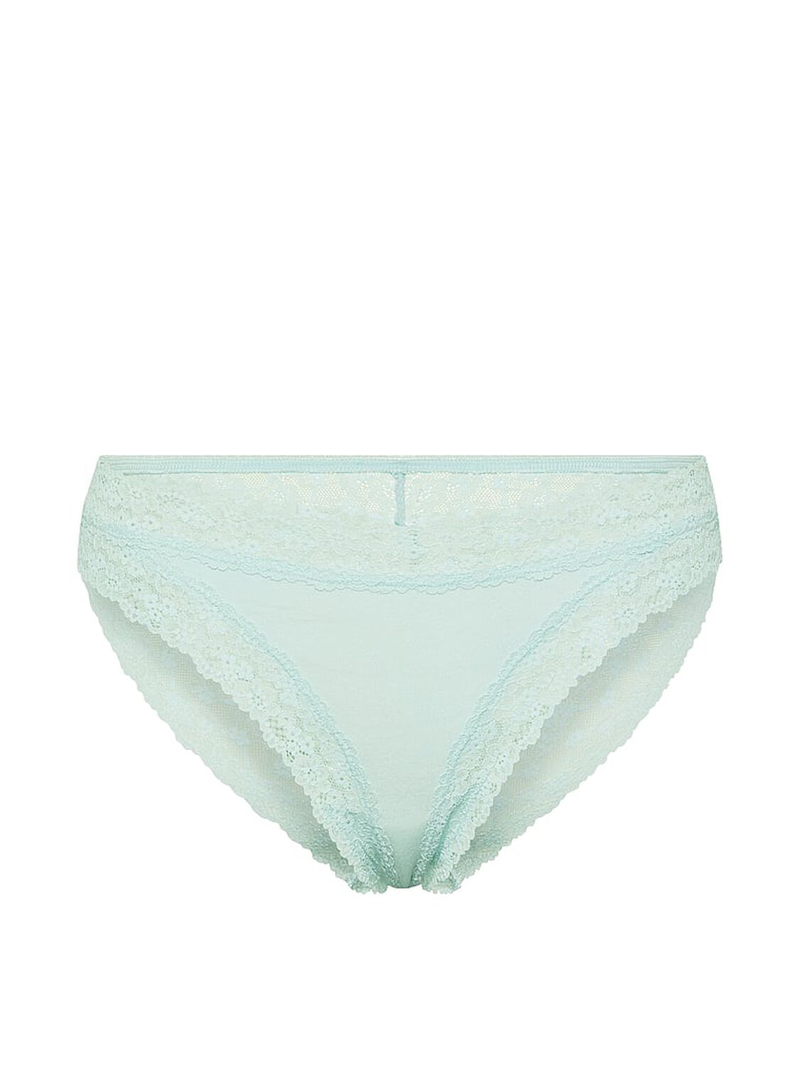 vs Lace Trim Cotton Lace-Trim Bikini Panty Yacht Blue 3 of 3 