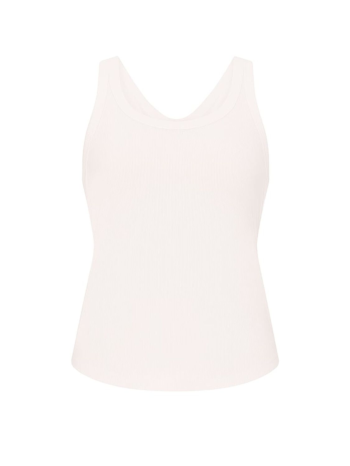 vs Angel Essentials VS Iconic Rib Square-Neck Tank Top Coconut White 3 of 4 