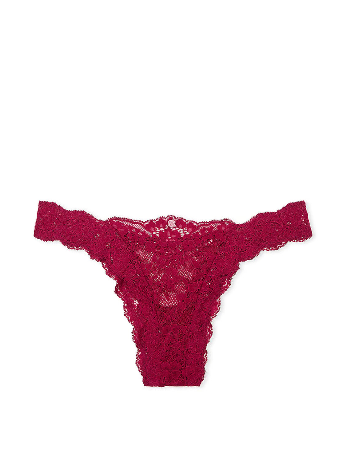 vs Dream Angels Lace Brazilian Panty Campari Red 3 of 4 