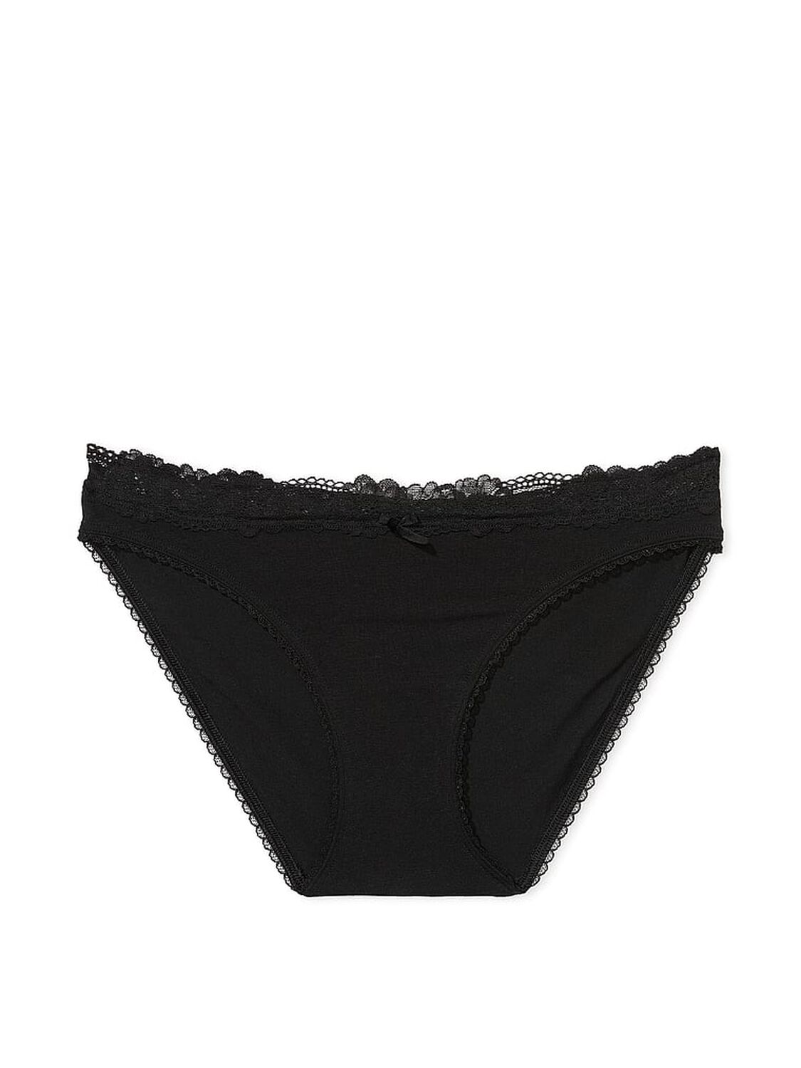 vs Victoria's Secret Stretch Cotton Lace-Waist Bikini Panty 3 of 3 