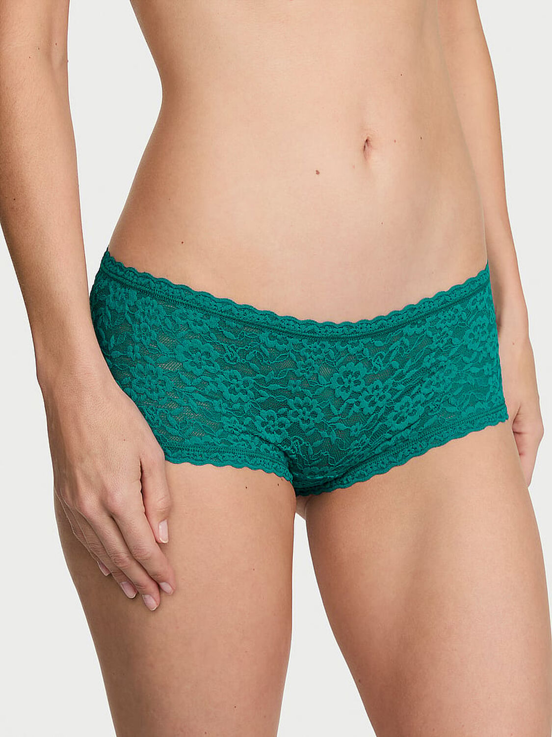 vs The Lacie Lace Low-Rise Boyshort Parrot Blue 1 of 4 