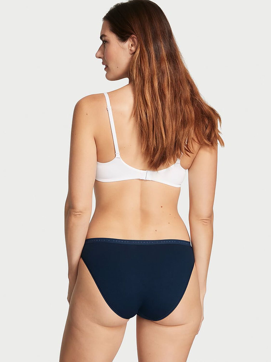 vs Victoria's Secret Stretch Cotton Bikini Panty Noir Navy 2 of 3 
