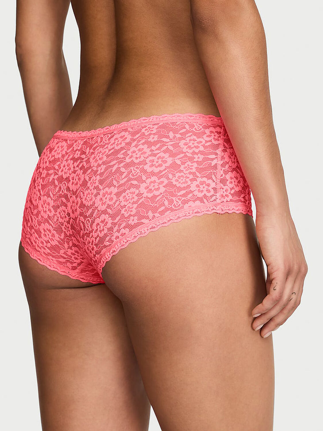 vs The Lacie Lace Low-Rise Boyshort Pink Highlighter 2 of 3 