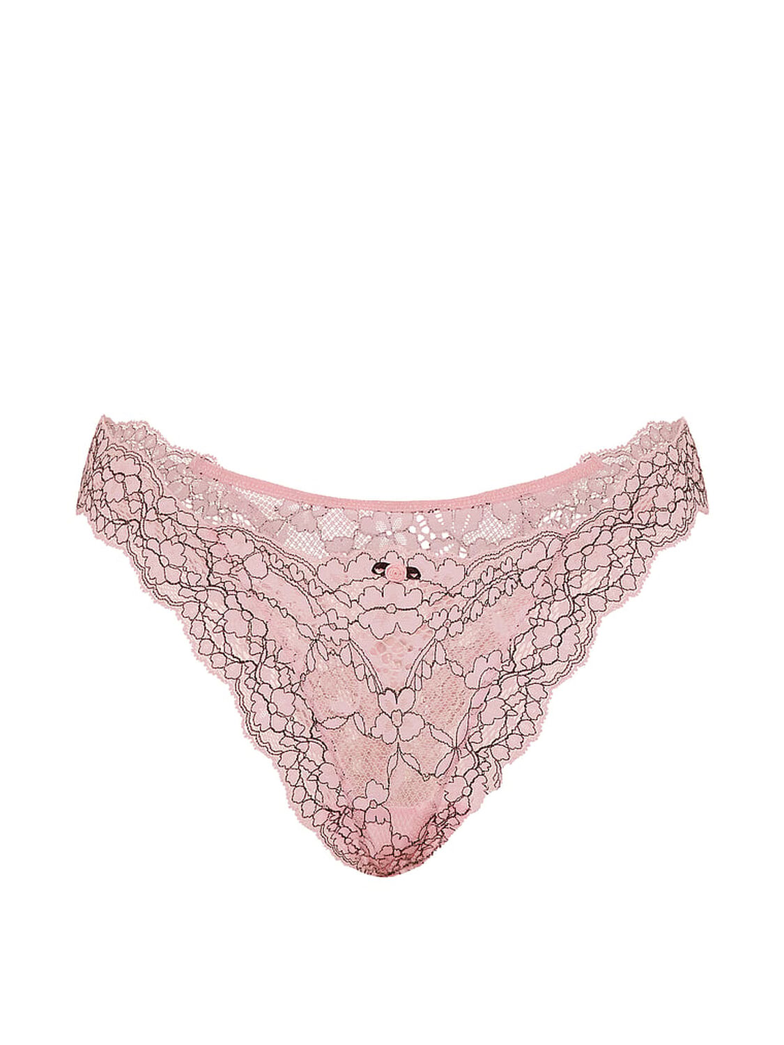vs Dream Angels Lace Brazilian Panty Angel Pink Xdye 3 of 3 