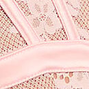 Wicked Unlined Lace Teddy, Purest Pink, swatch