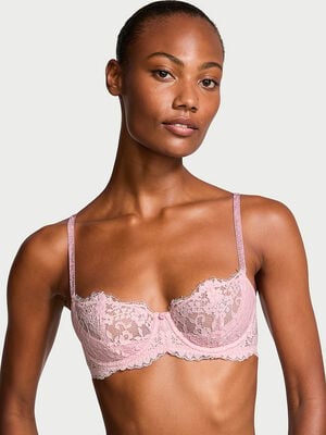 Wicked Twinkle Strap Unlined Lace Balconette Bra