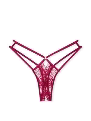 Rose Lace Crotchless Panty