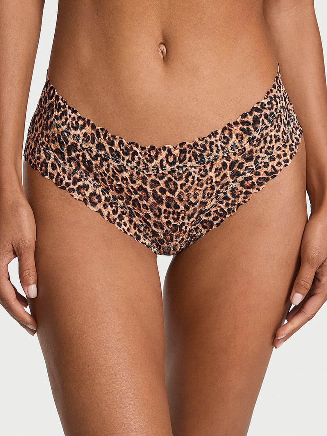 vs The Lacie Blossom Lace Cheeky Panty Natural Leopard 1 of 3 