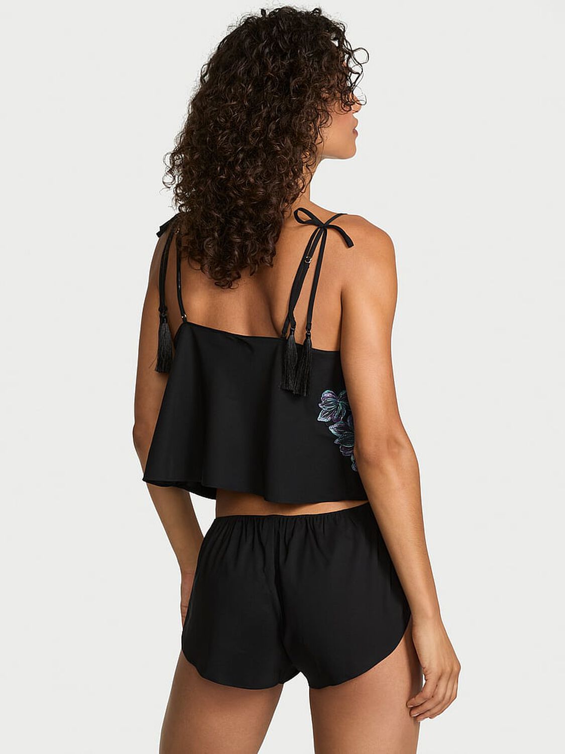 vs Very Sexy Electric Orchid Embroidery Satin Cami Set Electric Orchid Embroidery 2 of 3 
