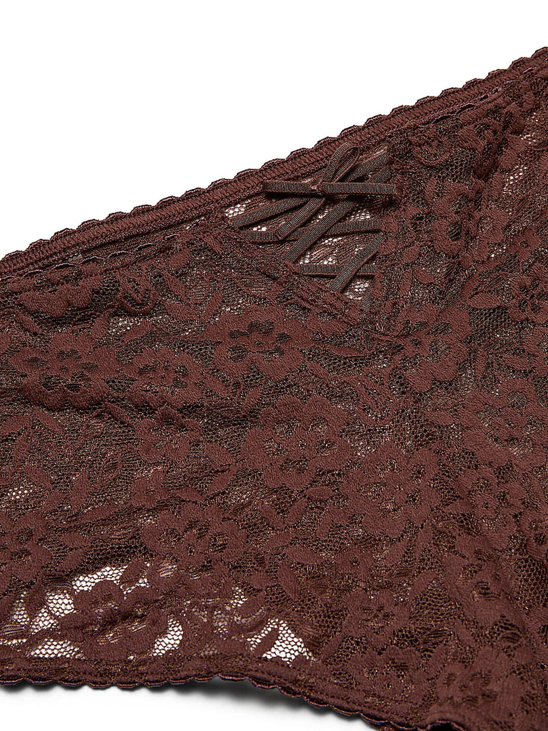 vs The Lacie Lacie Lace-Up Bow Cheeky Panty Ganache 5 of 5 