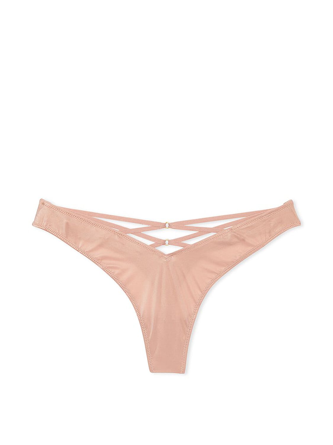 vs Very Sexy Strappy-Back High-Leg Thong Panty Macaron 3 of 3 