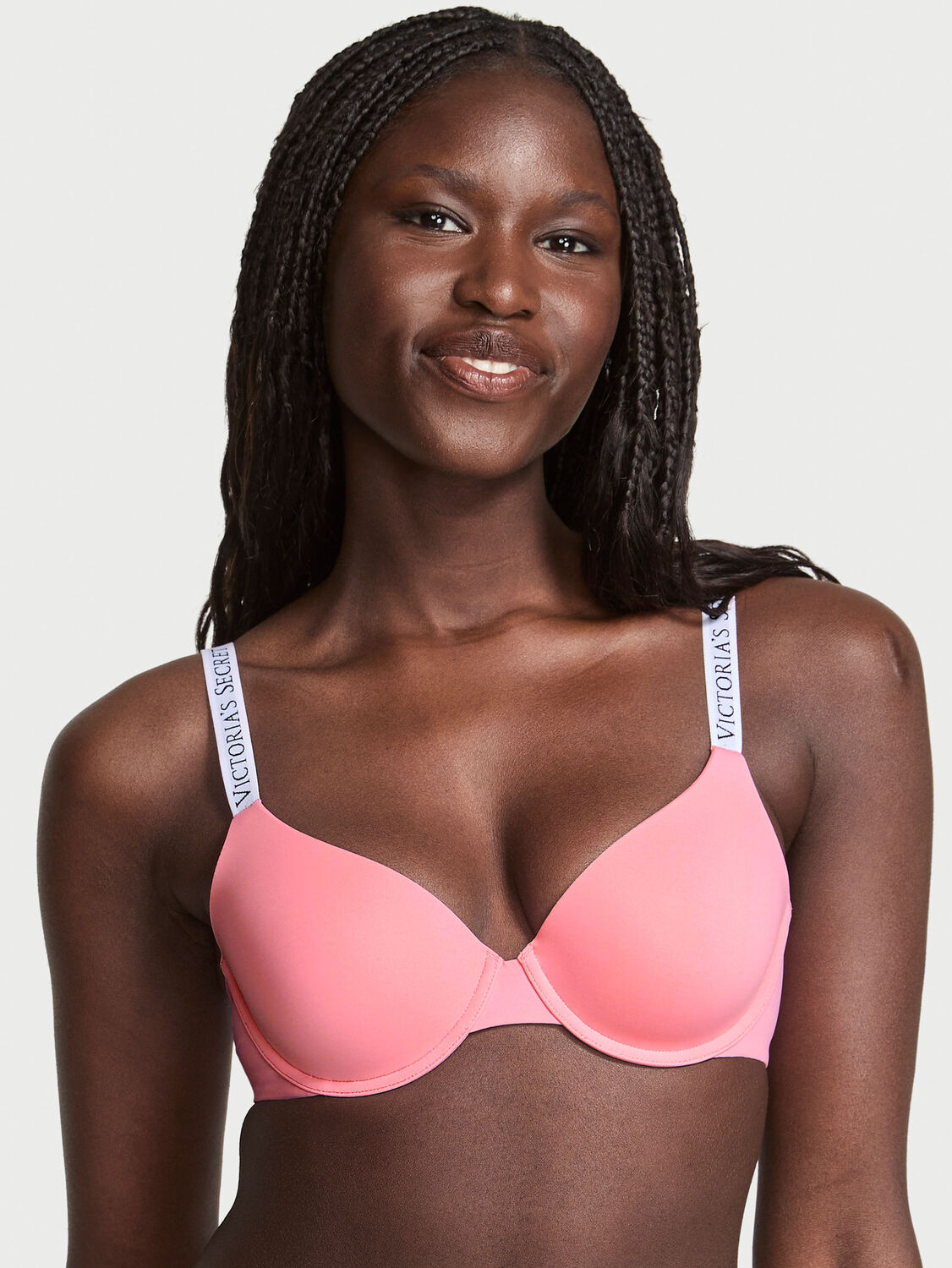 vs The T-Shirt Lightly Lined Demi Bra Parlour Rose 1 of 3 