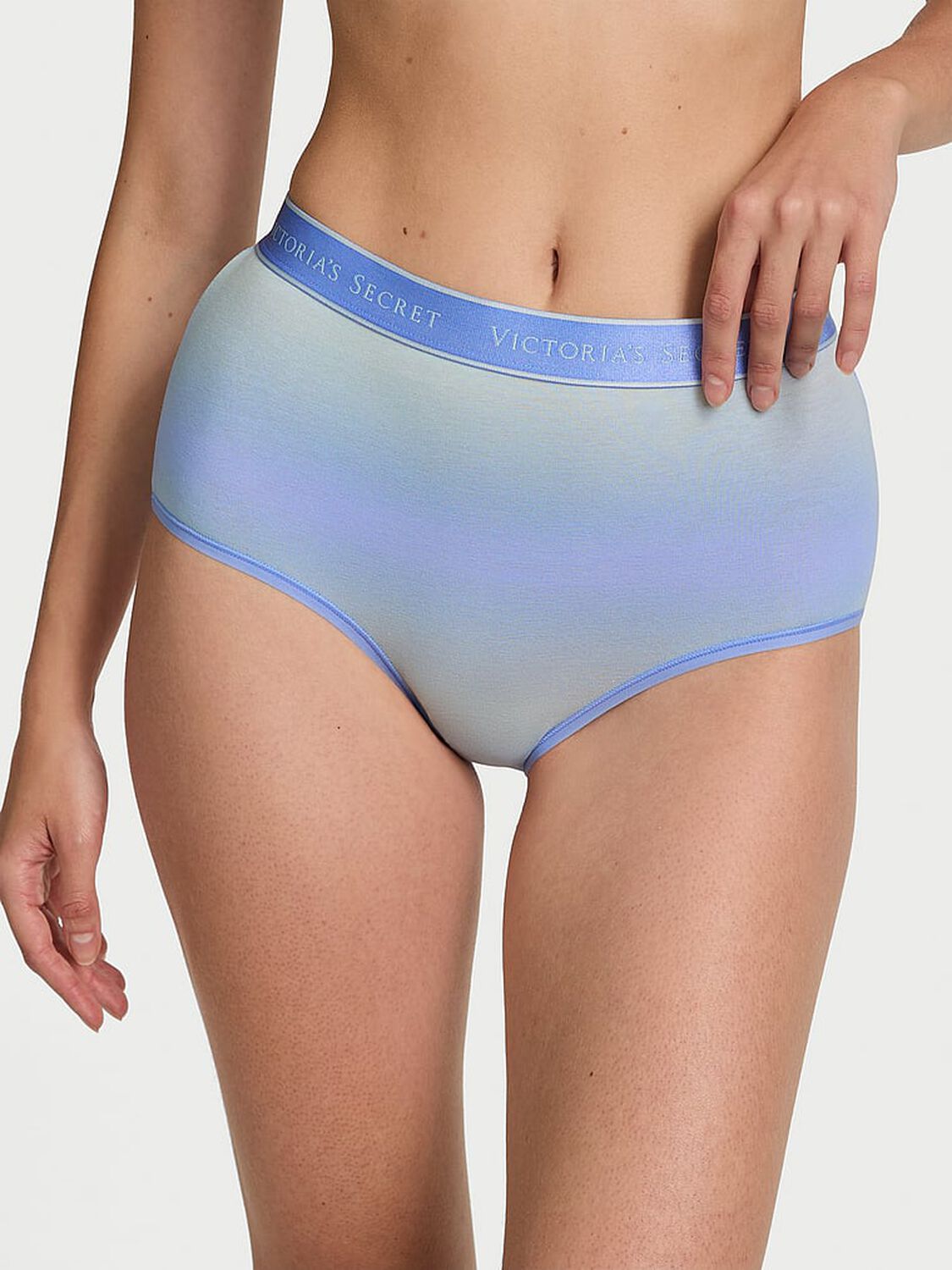 vs Cotton Logo Cotton Modern Brief Panty Blue Ombre 1 of 2 