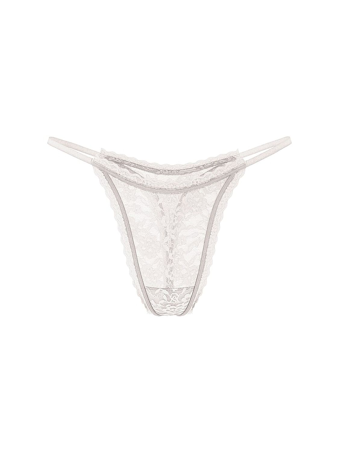 vs The Lacie Blossom Lace String Thong Panty Coconut White 3 of 3 