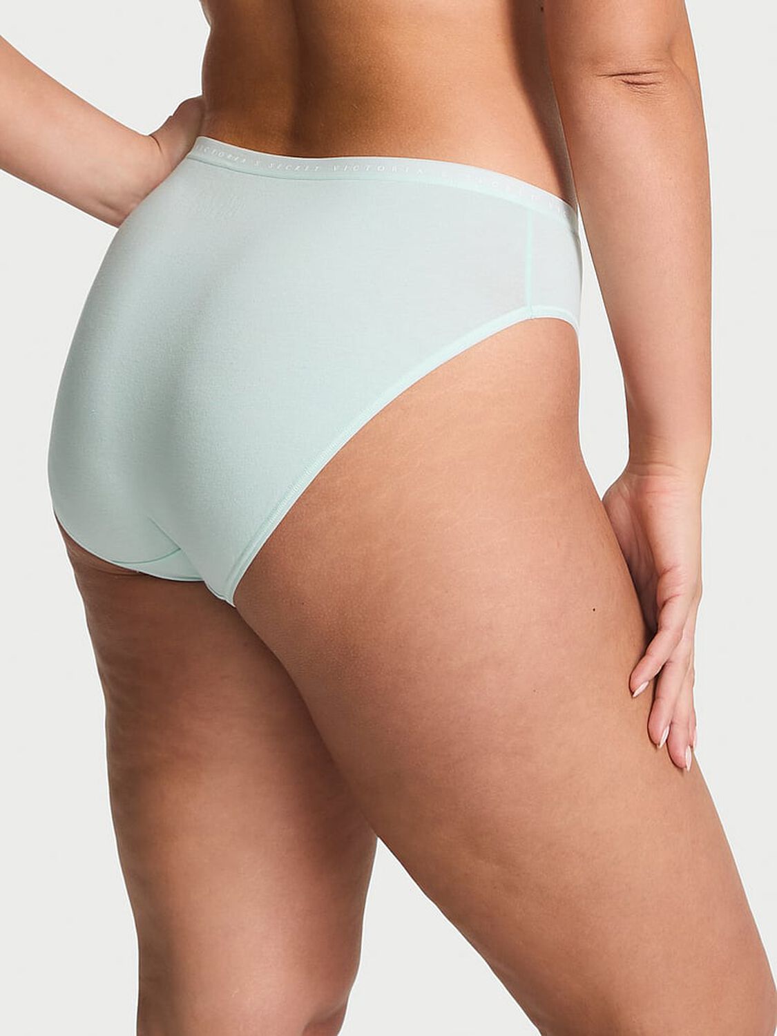 vs Victoria's Secret Stretch Cotton Hiphugger Panty Tradewinds Blue 2 of 3 