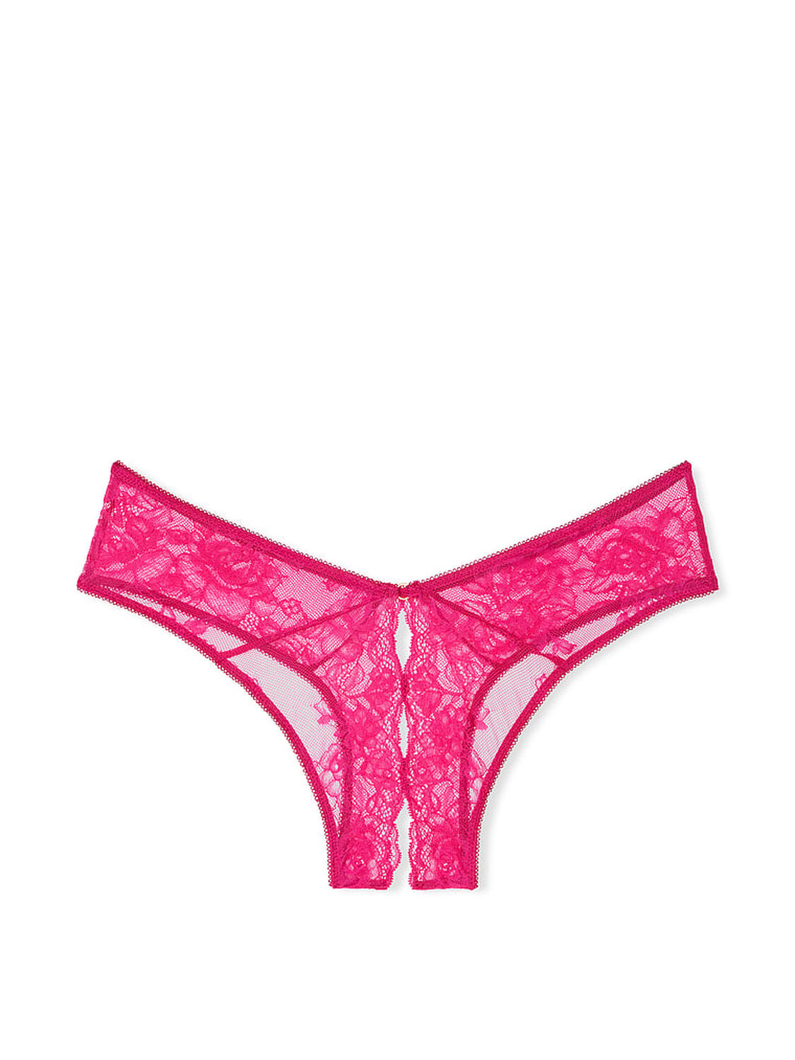 vs Very Sexy Rose Lace Crotchless Cheeky Panty Cherry Blossom 1 of 1 