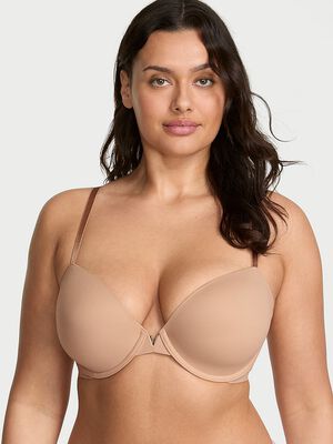 Smooth Lightly Lined Plunge Demi Bra