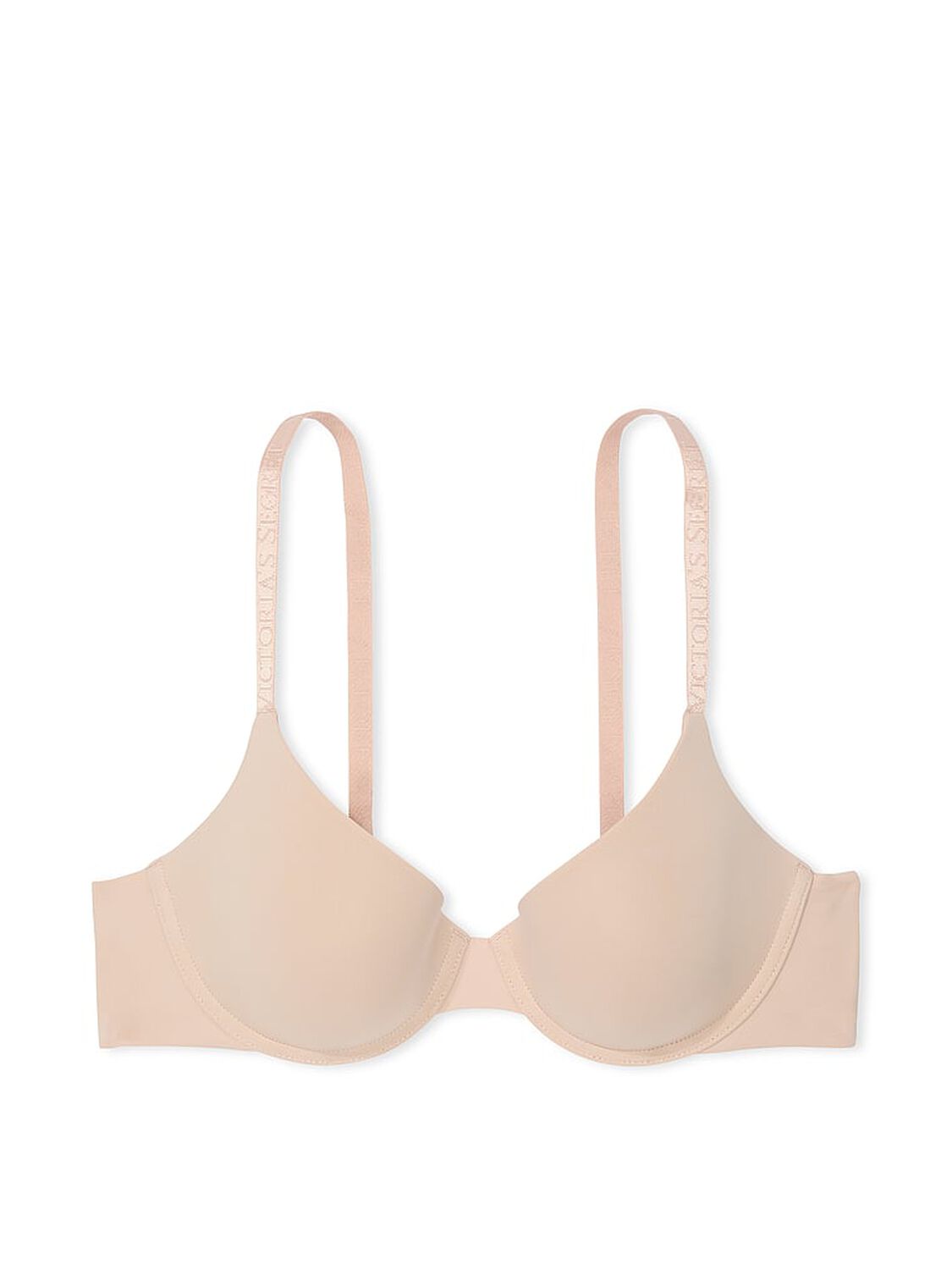 vs The T-Shirt Lightly Lined Smooth Demi Bra Marzipan 3 of 3 